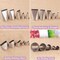 5-Piece Basketweave Piping Tip Set – Stainless Steel Half-Row and Braided Flower Cake Decorating Tips (3D, 1D, 895, 48, 47) for Cupcakes, Cakes, Cookies, and Frosting Designs